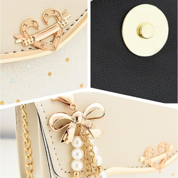 Retro Women's Crossbody Bag Synthetic Leather Compact Organizer Versatile - Picture 7 of 7